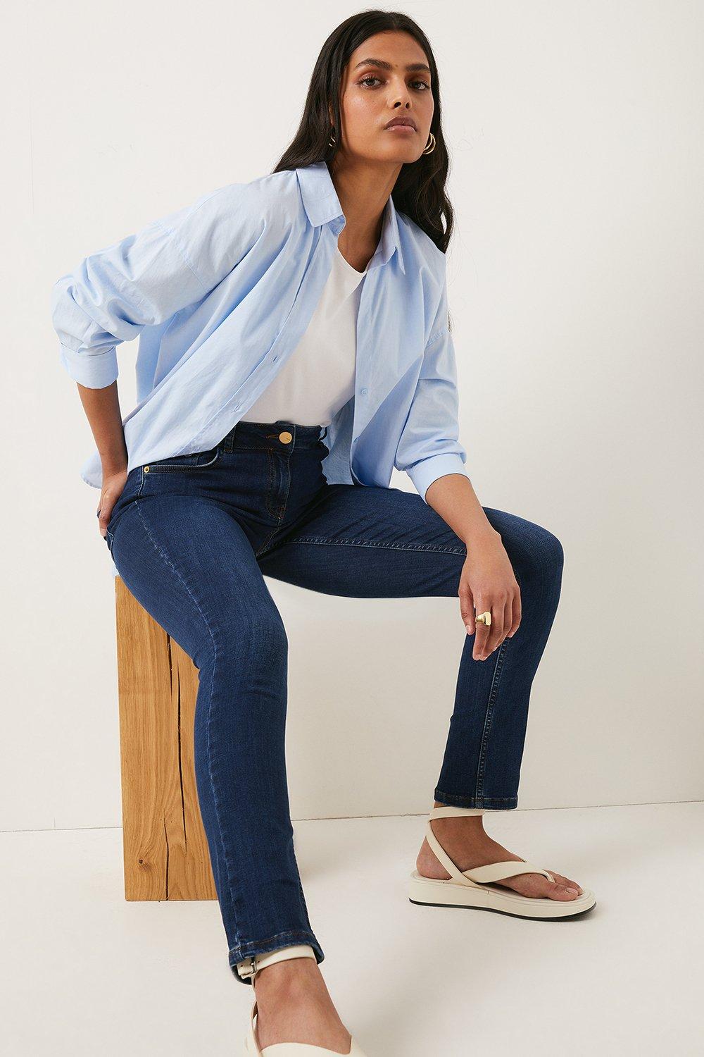 oasis cherry slim leg jeans