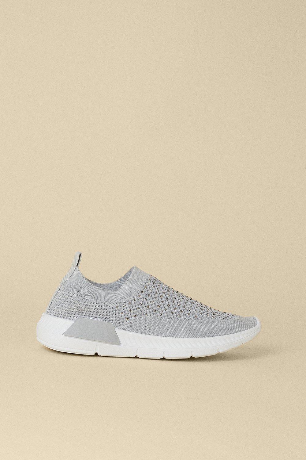 grey sparkle trainers