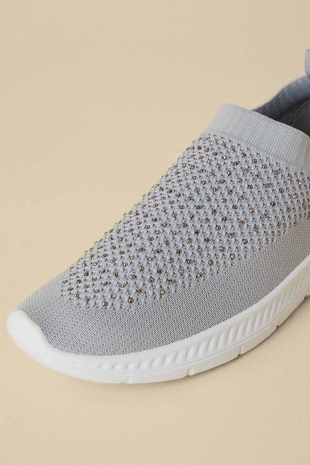 grey sparkle trainers