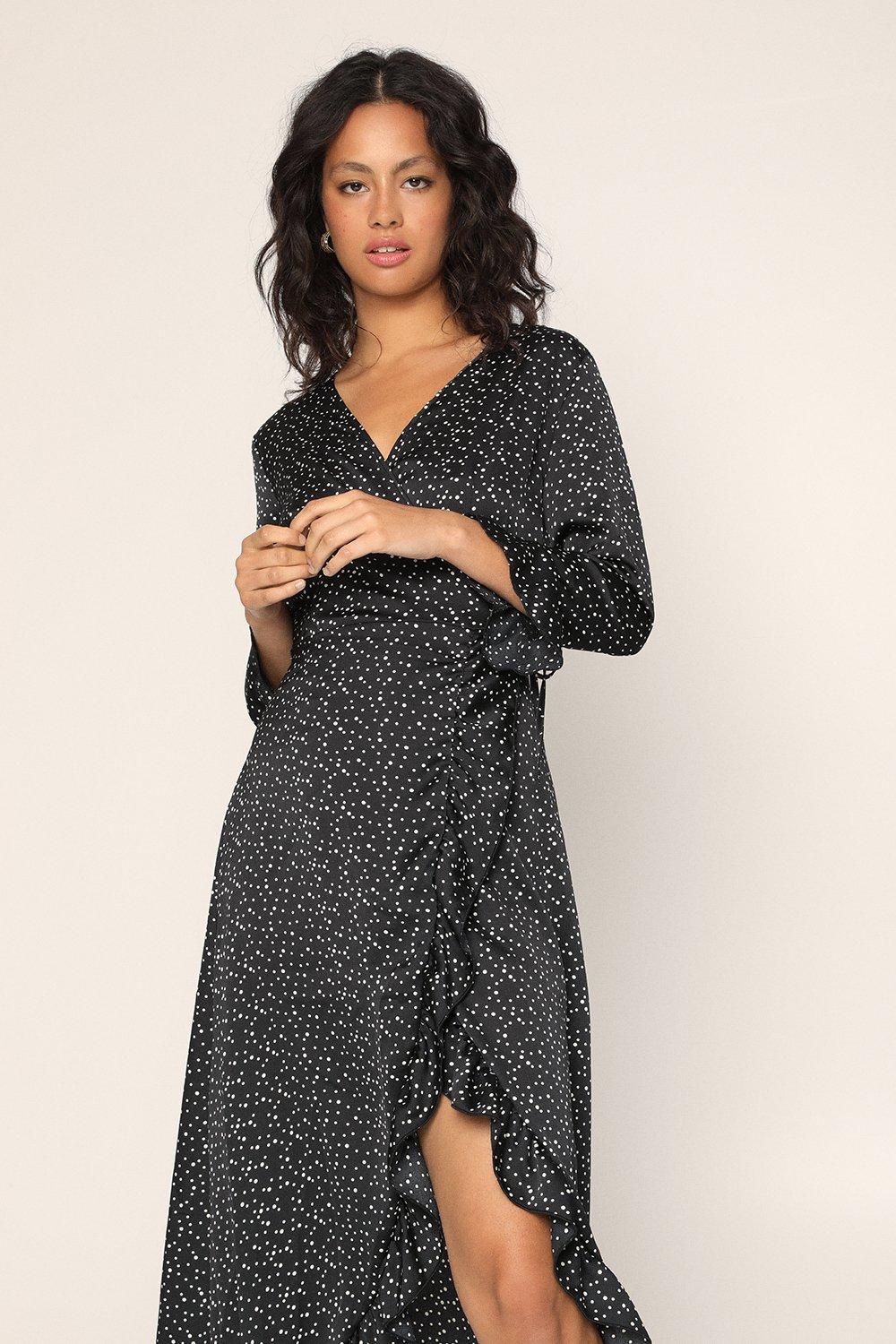 oysho polka dot dress