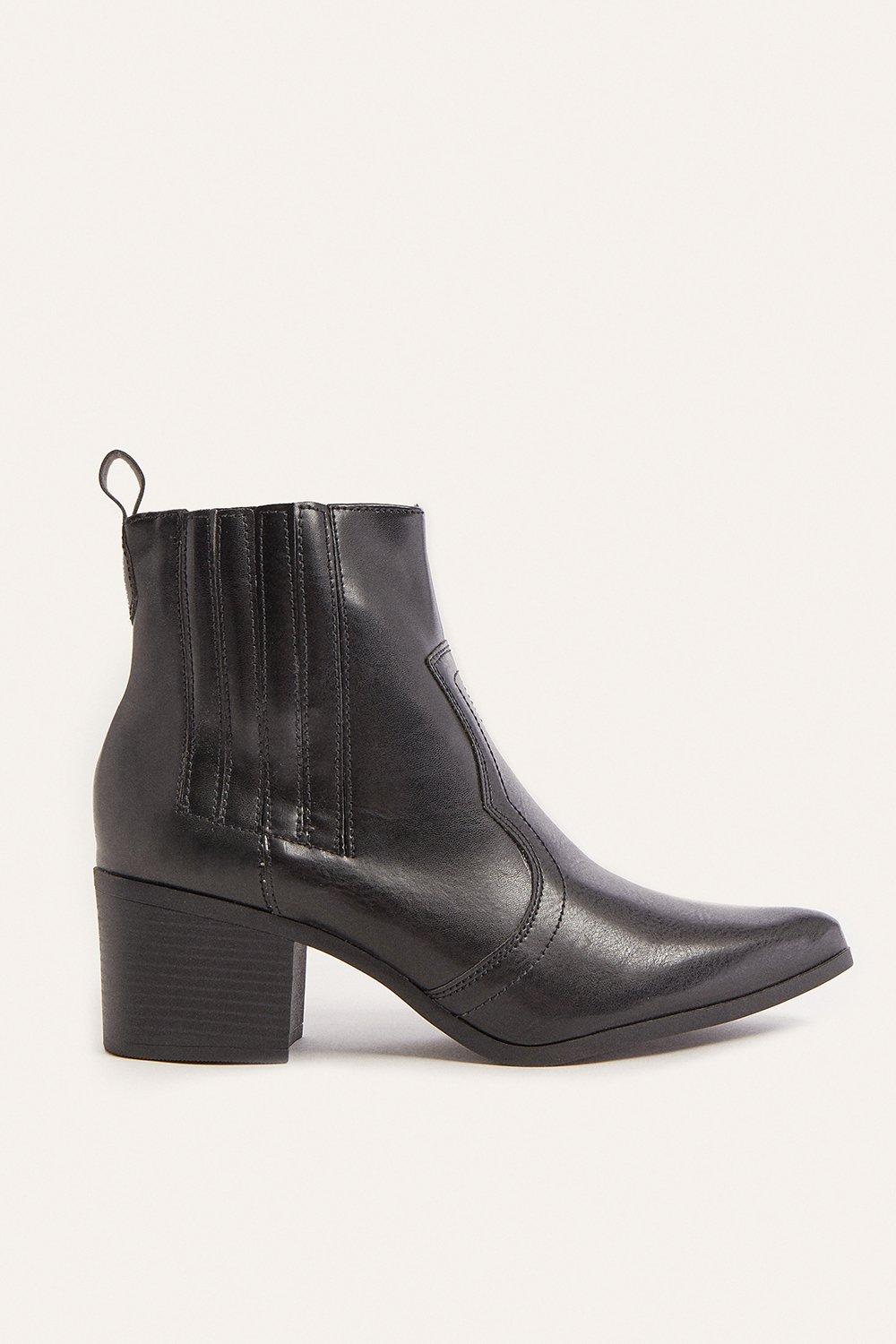 Western Heeled Ankle Boot | Oasis