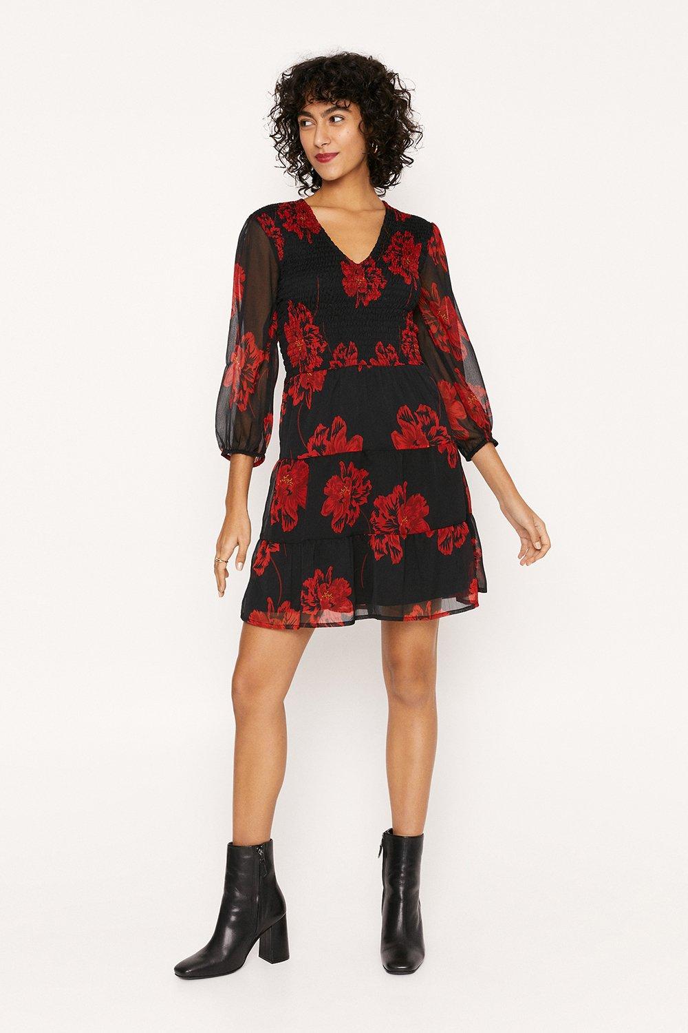 oasis camilla floral skater dress