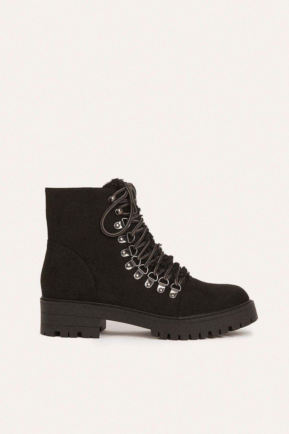 high heel hiking boots