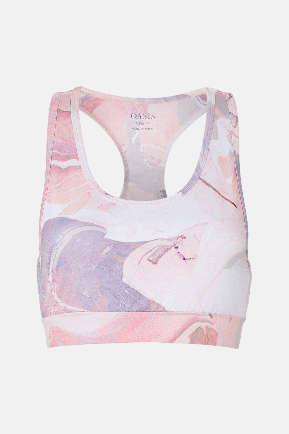 baby pink sports bra