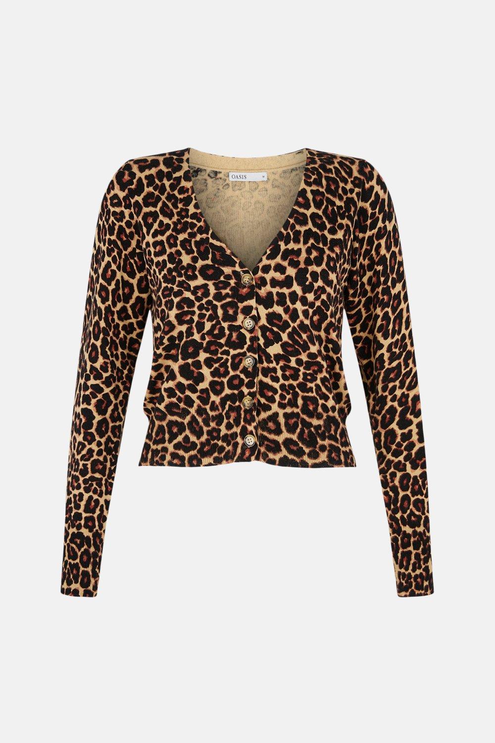 animal print cardigans