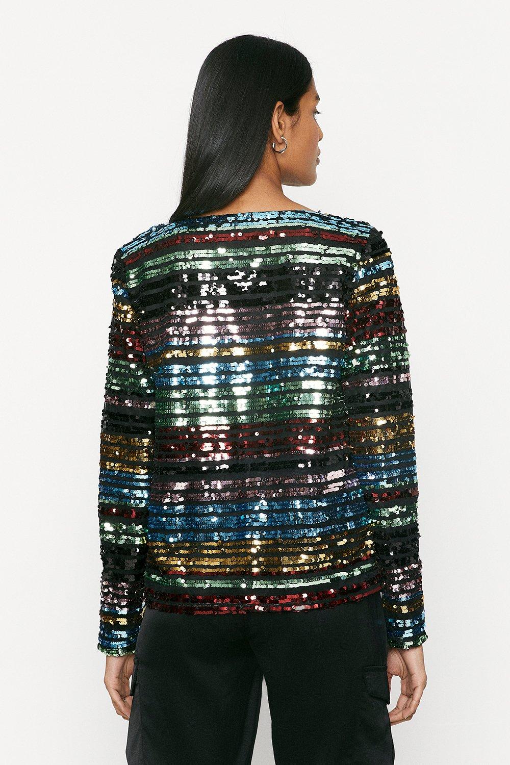 oasis sequin top