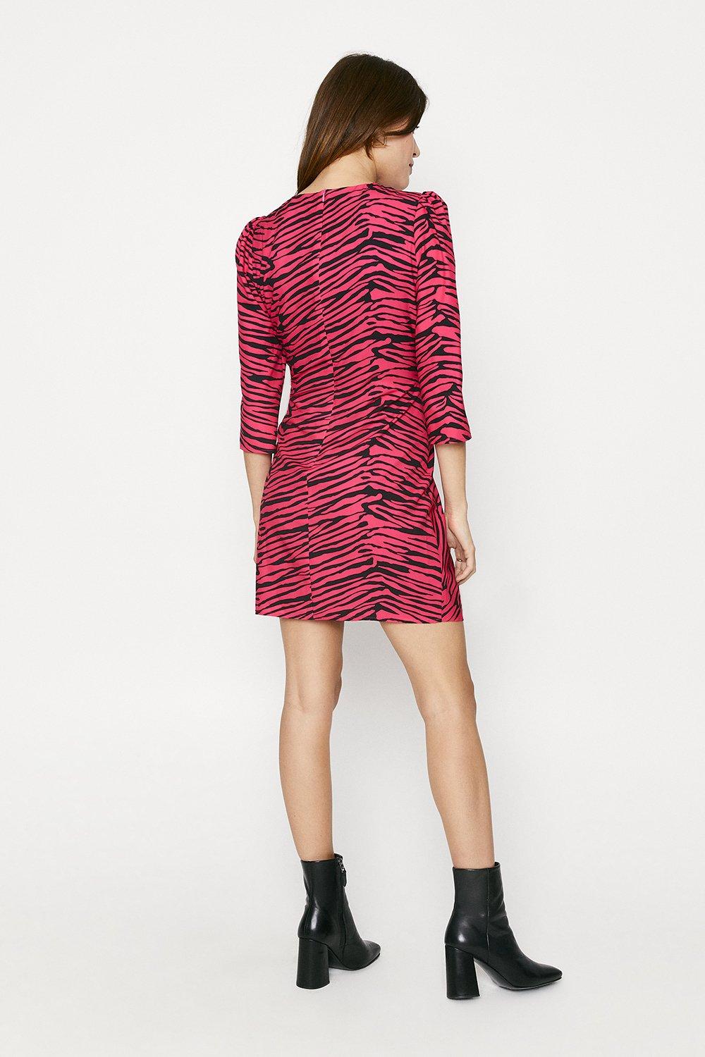 zebra shift dress