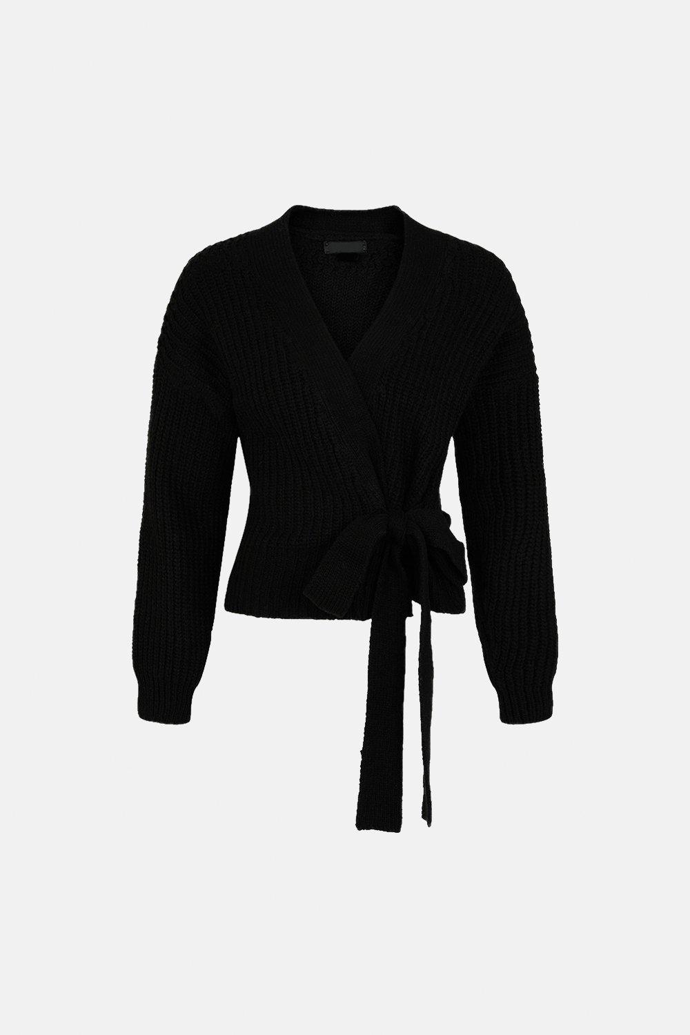 white wrap jumper