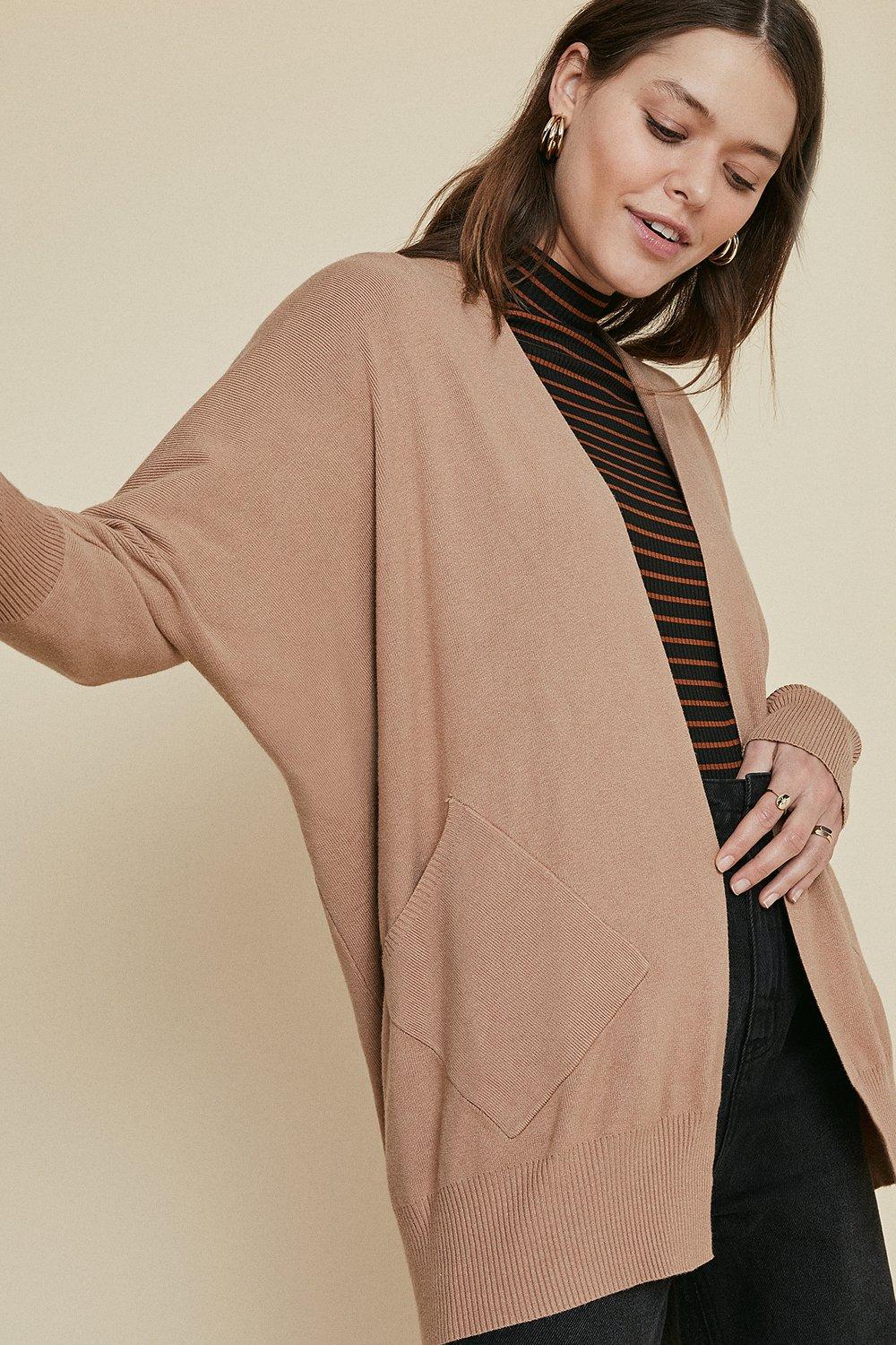 bat winged cardigan