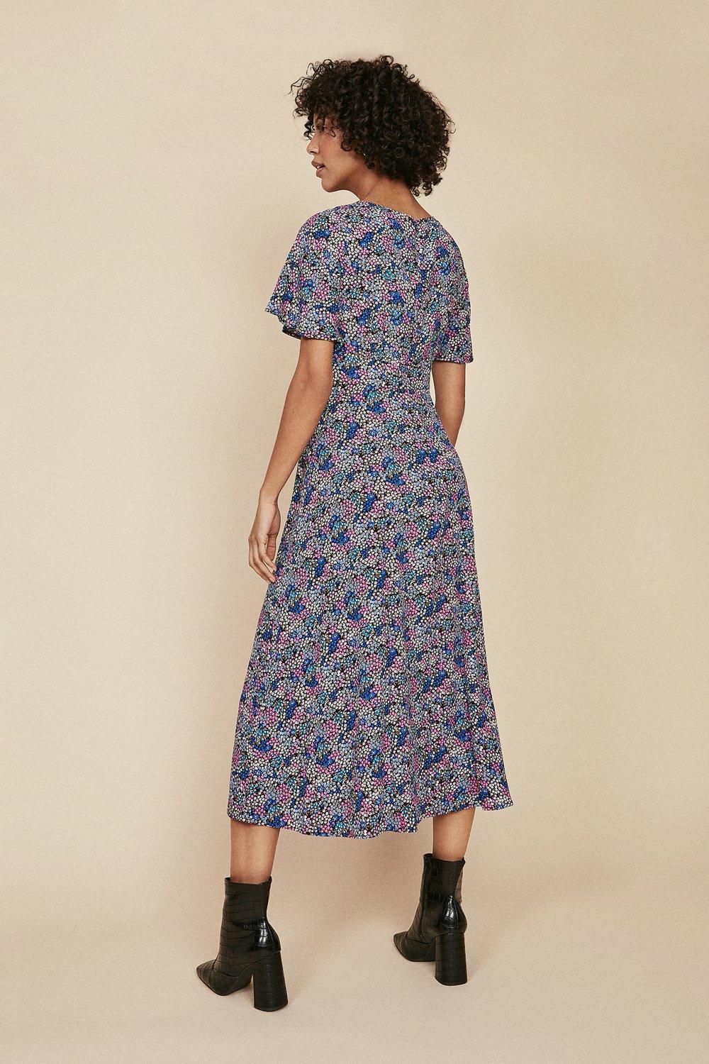 oasis ditsy floral tea dress