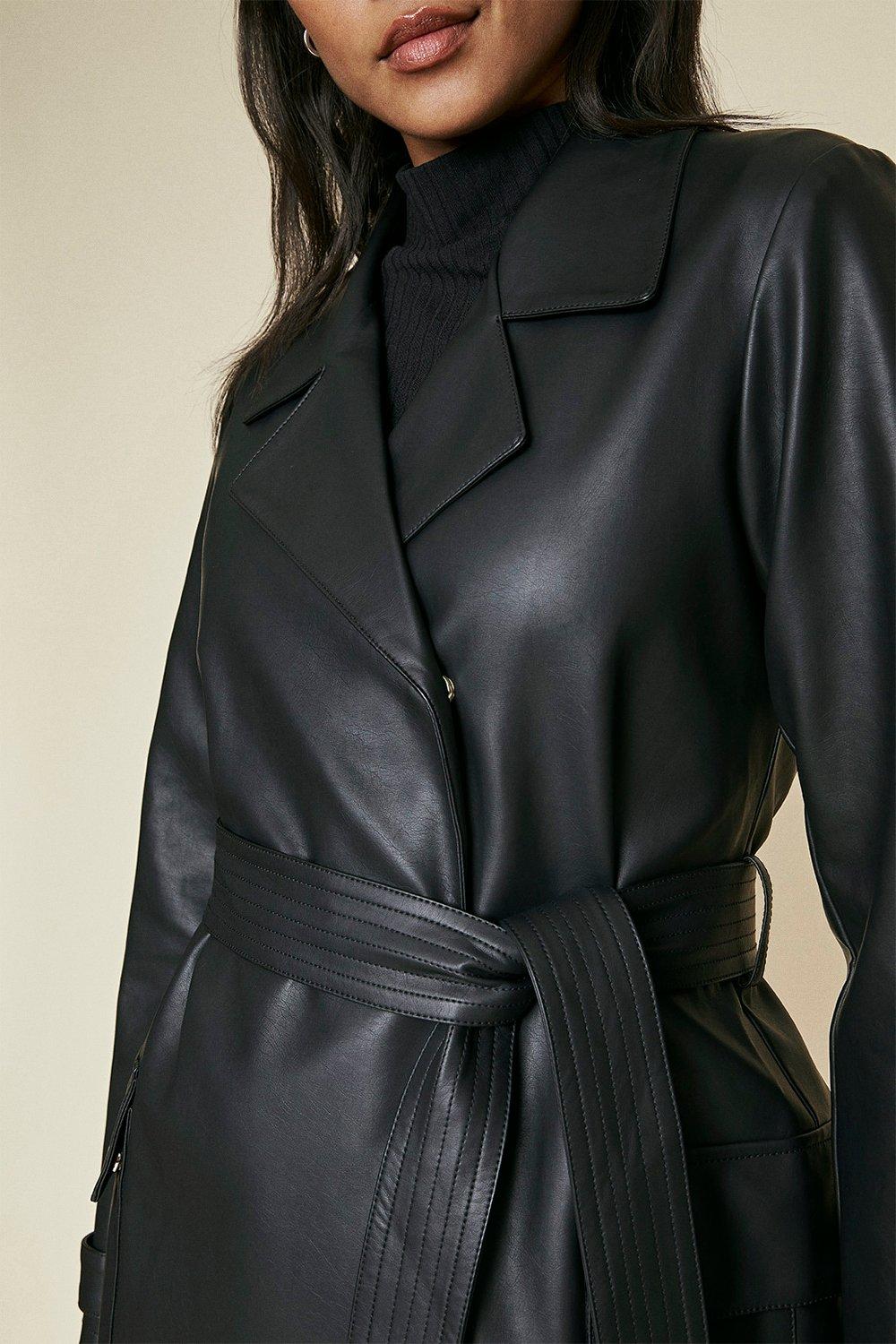 black pu trench