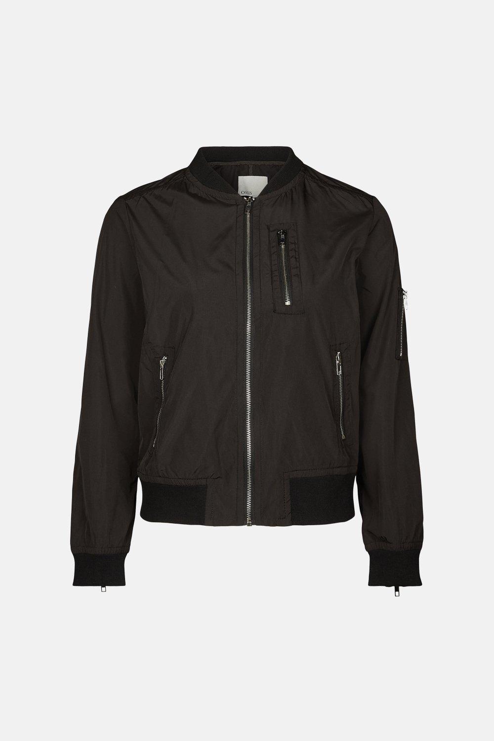 zip through bomber jacket