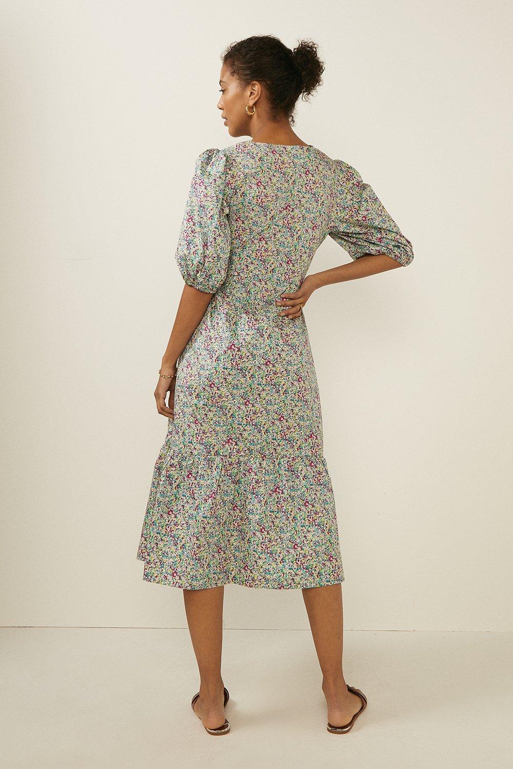 oasis ditsy print dress