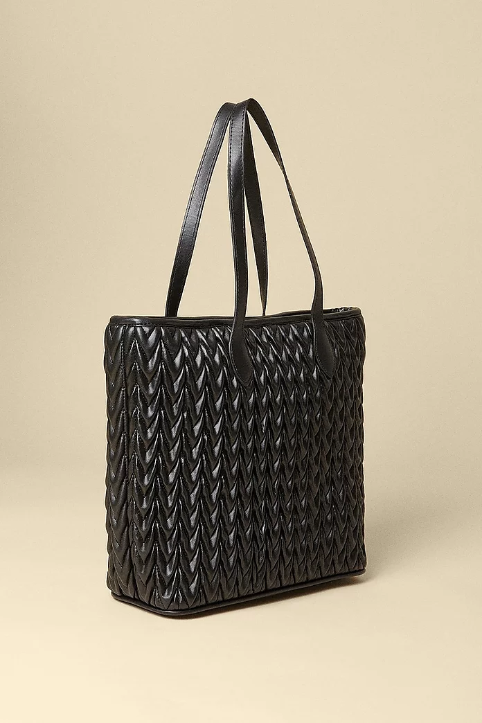 Textured Shopper Bag | Oasis