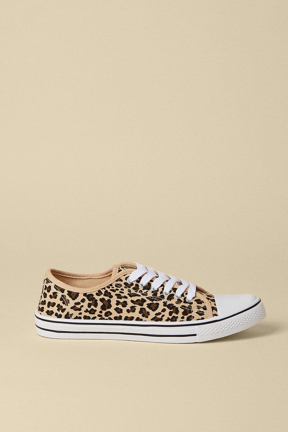 oasis leopard print trainers