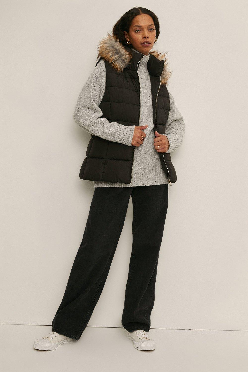 oasis long puffer coat