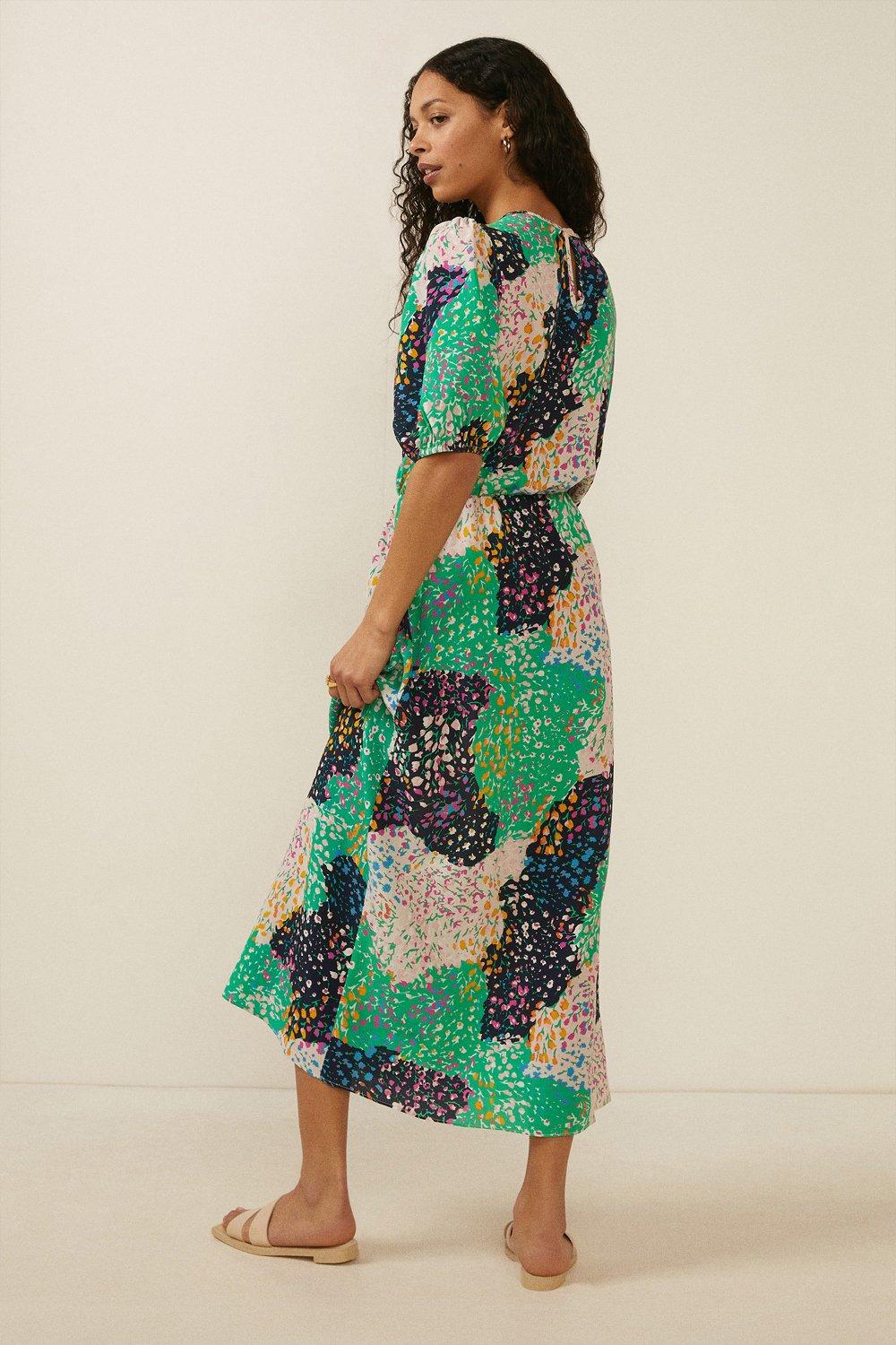 oasis ditsy print dress