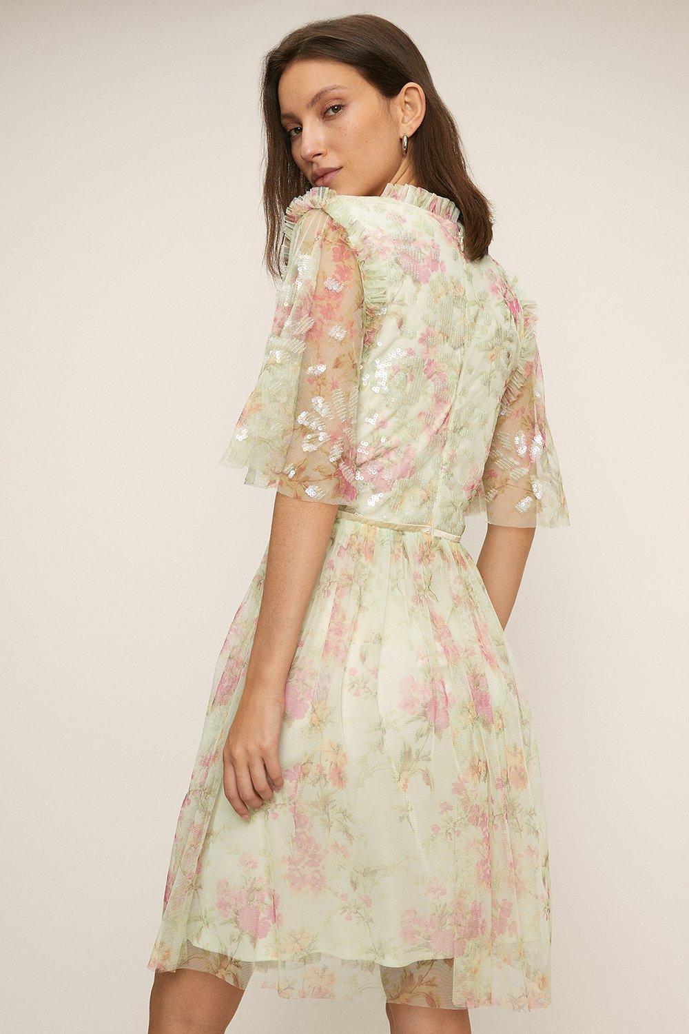 muted floral dress