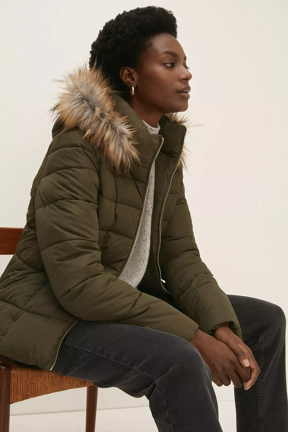 petite padded coat