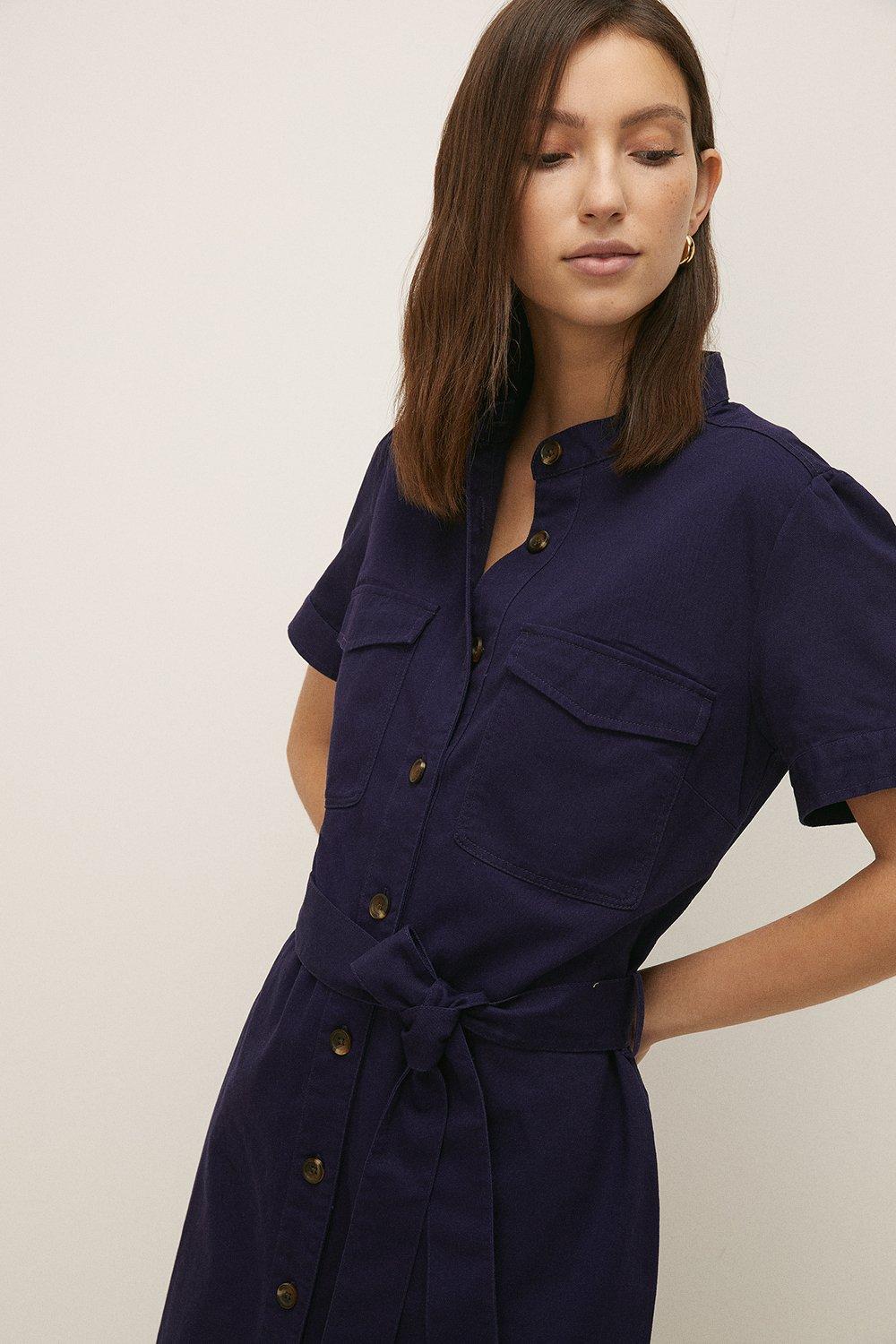 shirt dress navy