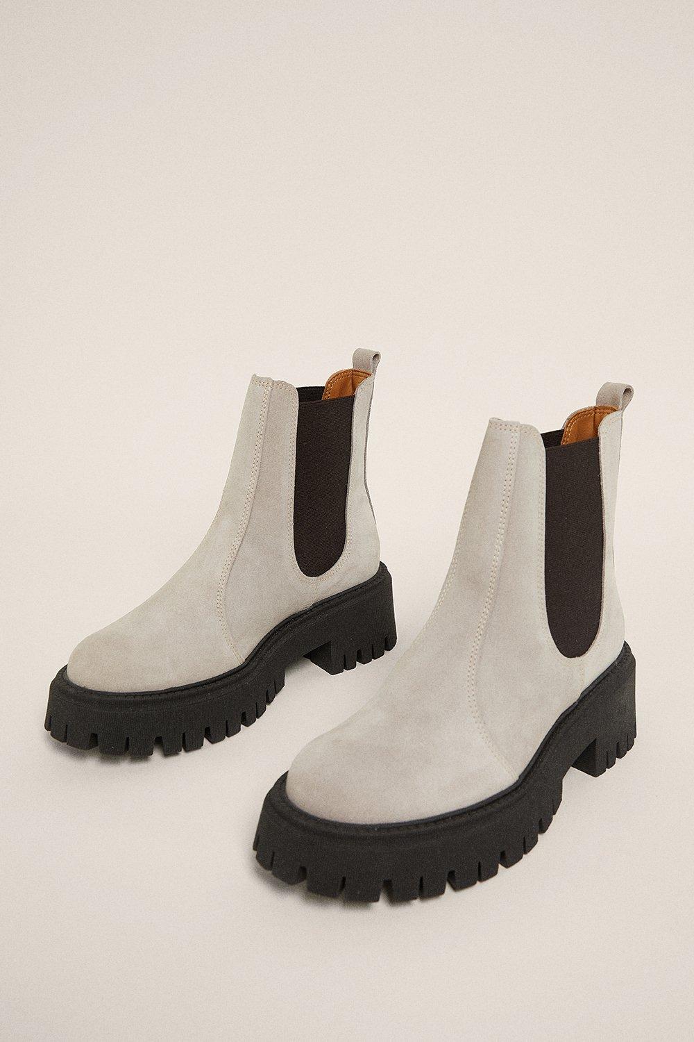 oasis chunky chelsea boots