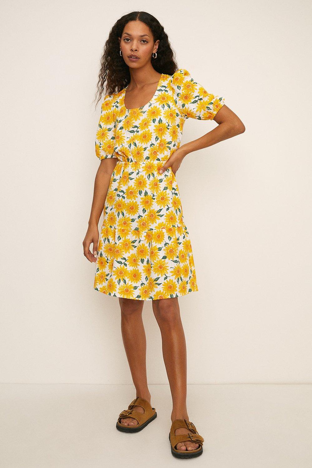 new look sunflower dress