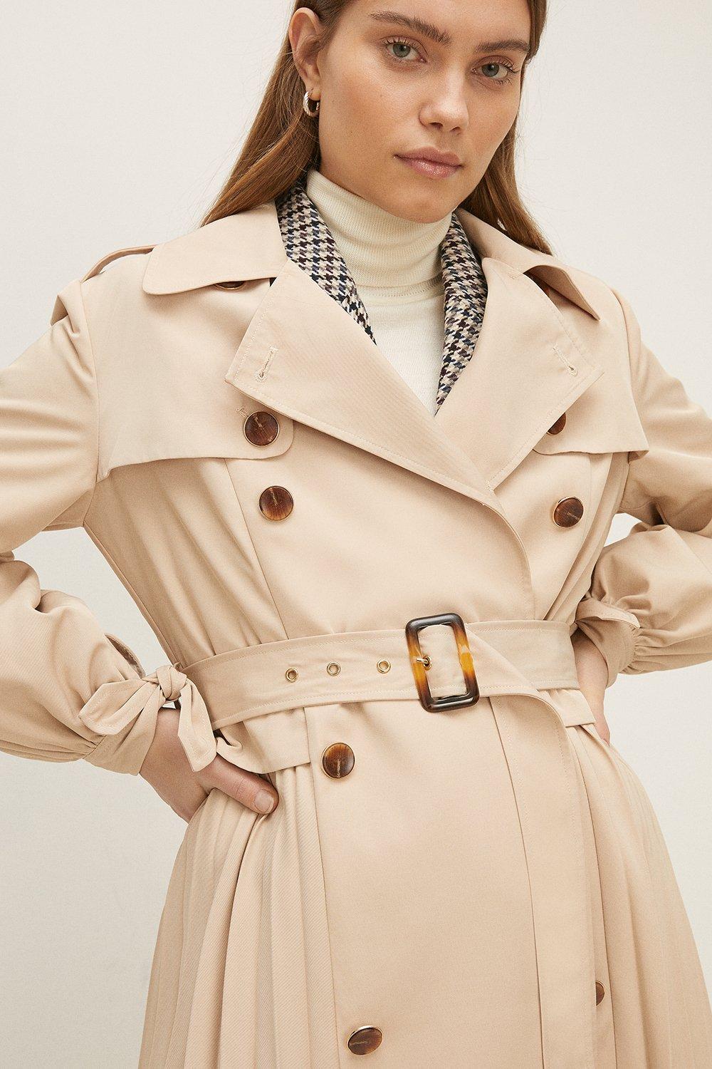Muguet Back Pleats Angel Trench Coat アウター | endageism.com