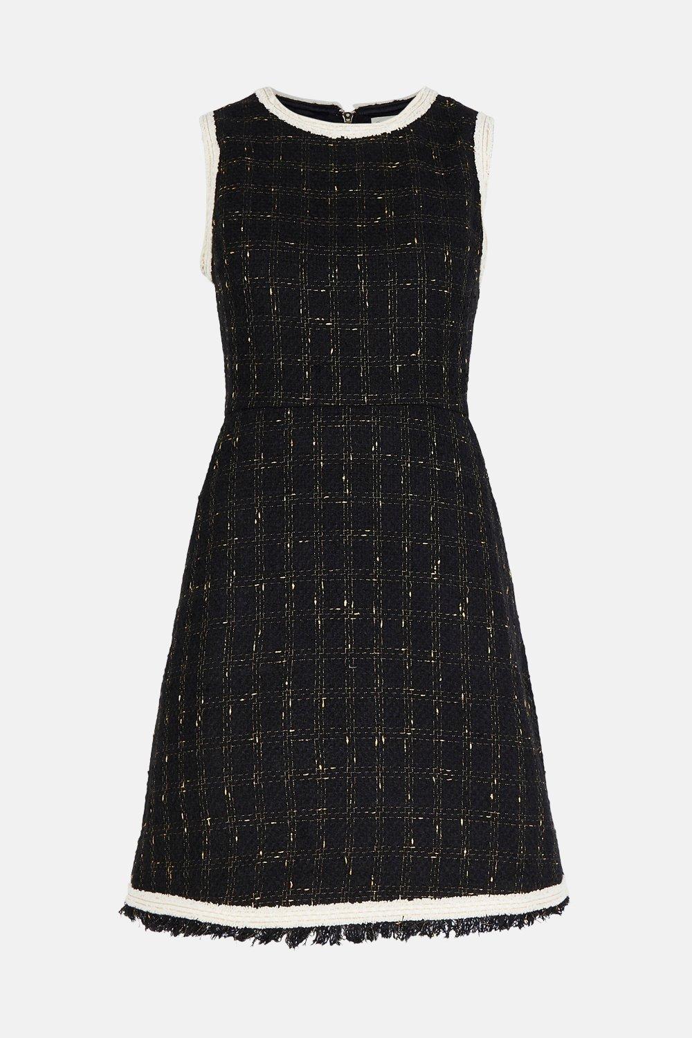 oasis tweed shift dress