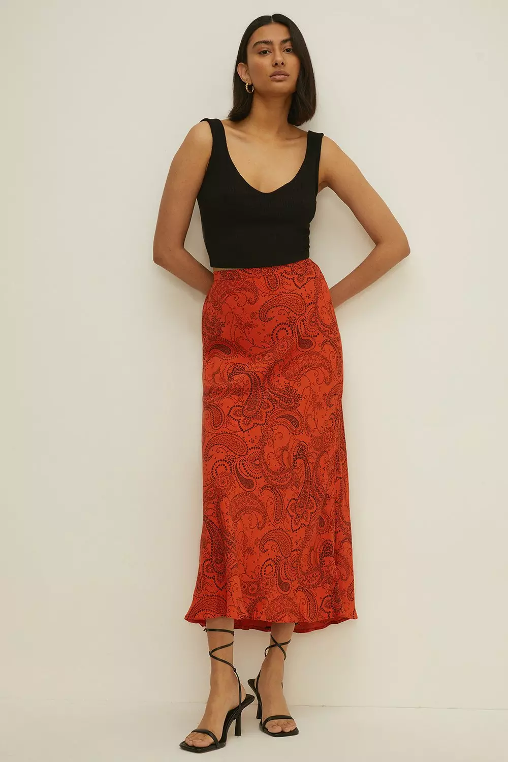 long paisley skirt