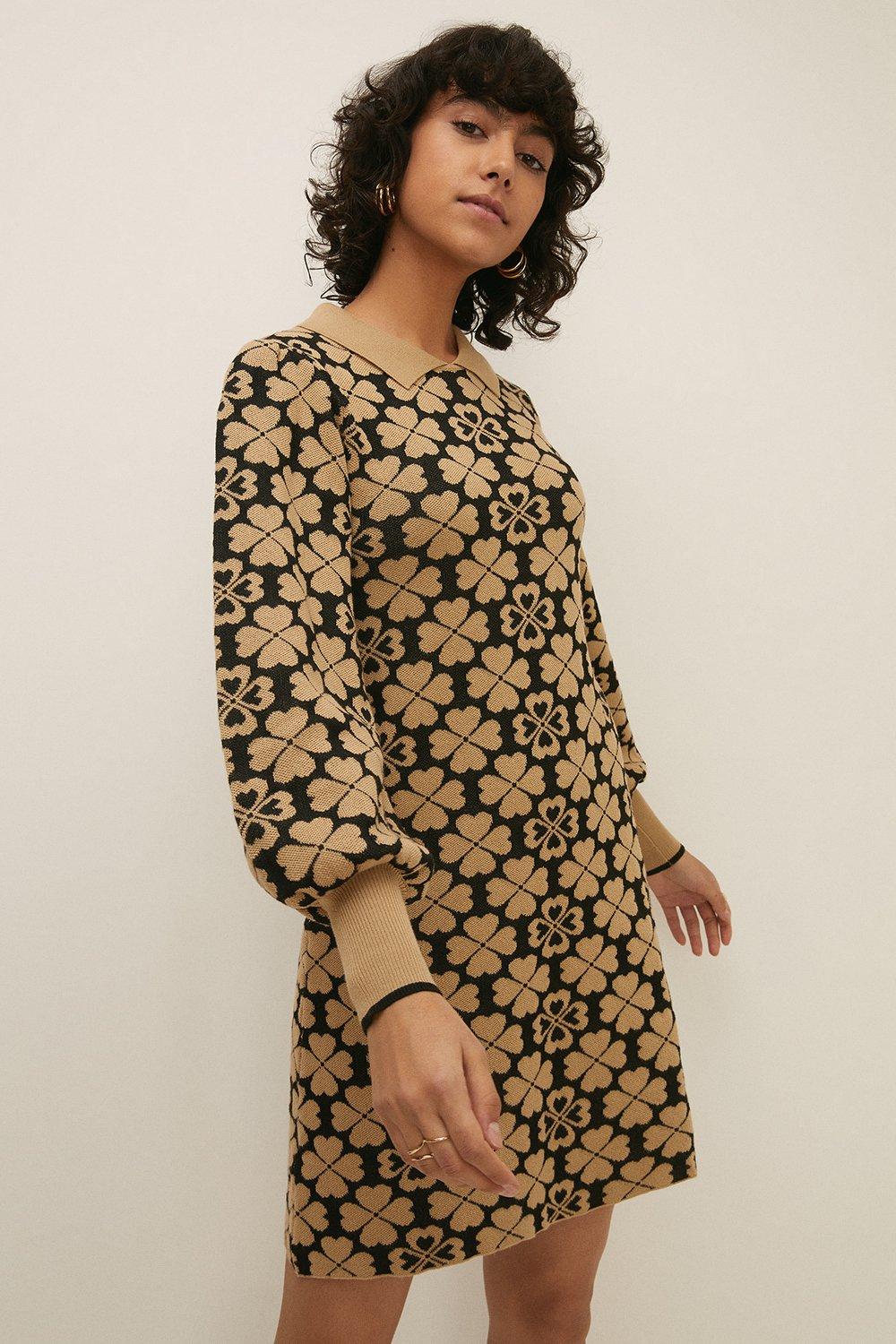 camel shift dress