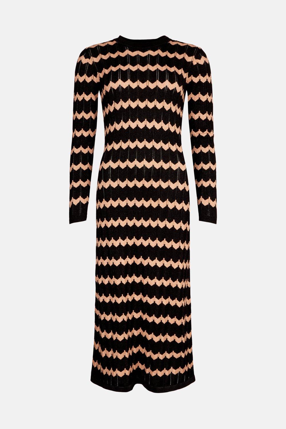 zig zag stripe dress