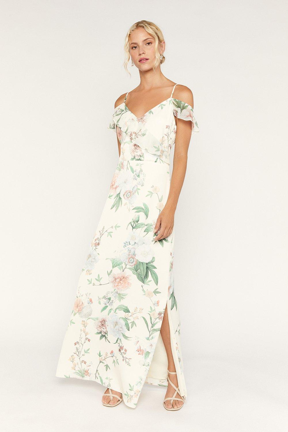 oasis ruffle maxi dress