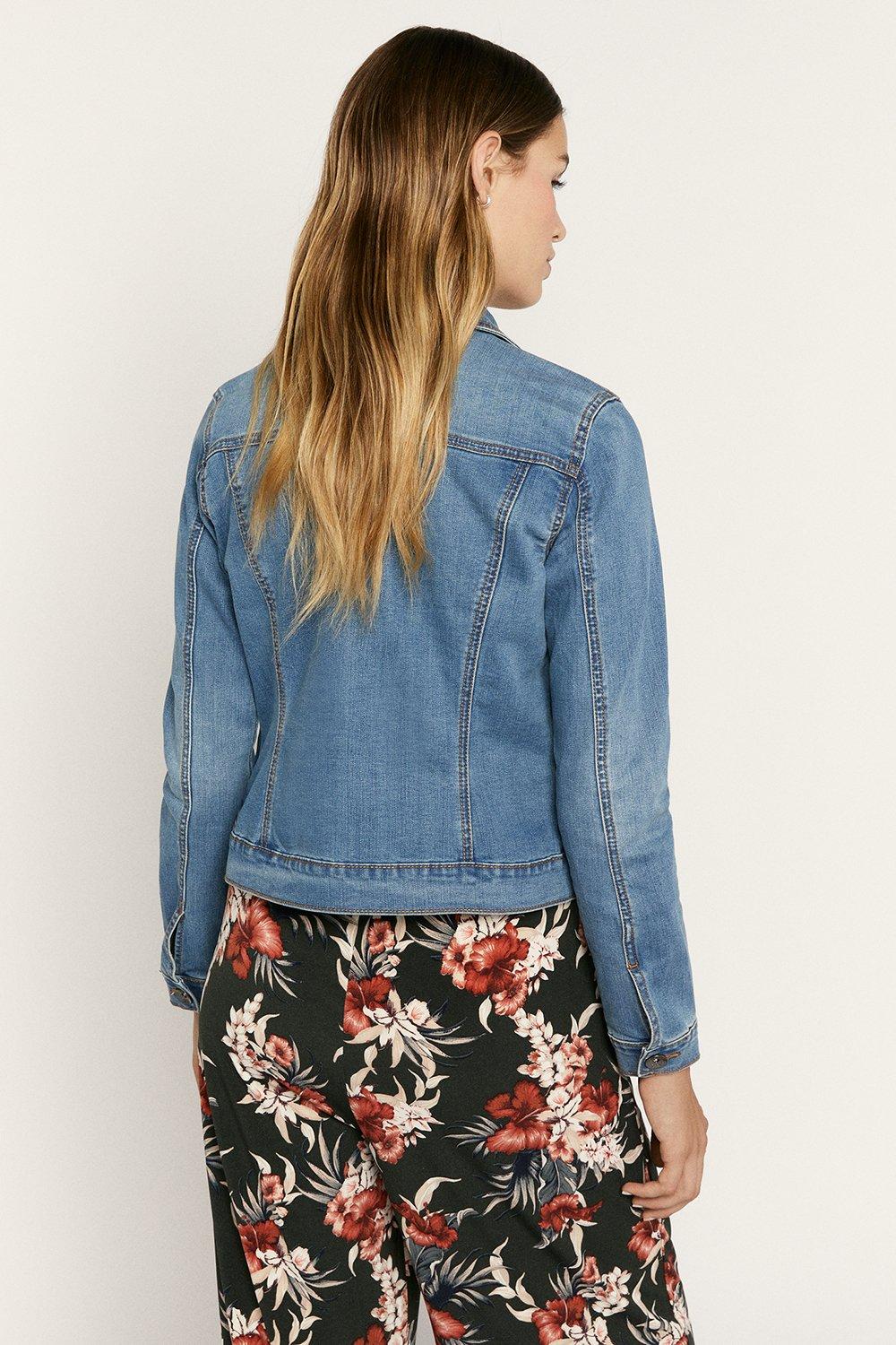 oasis light wash denim jacket