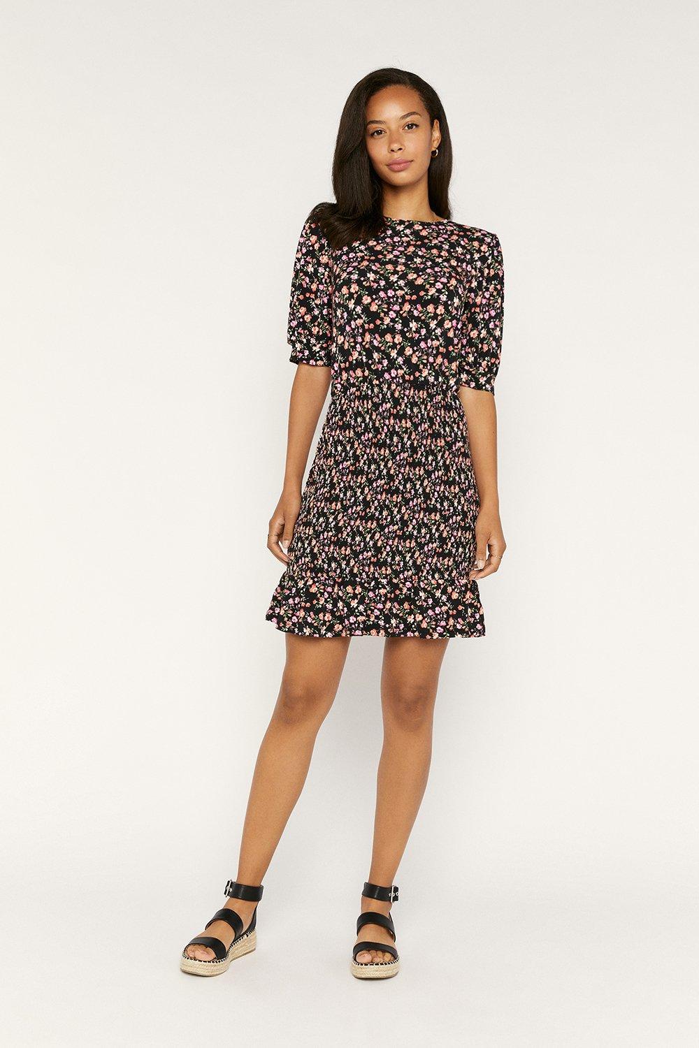 oasis rose floral skater dress