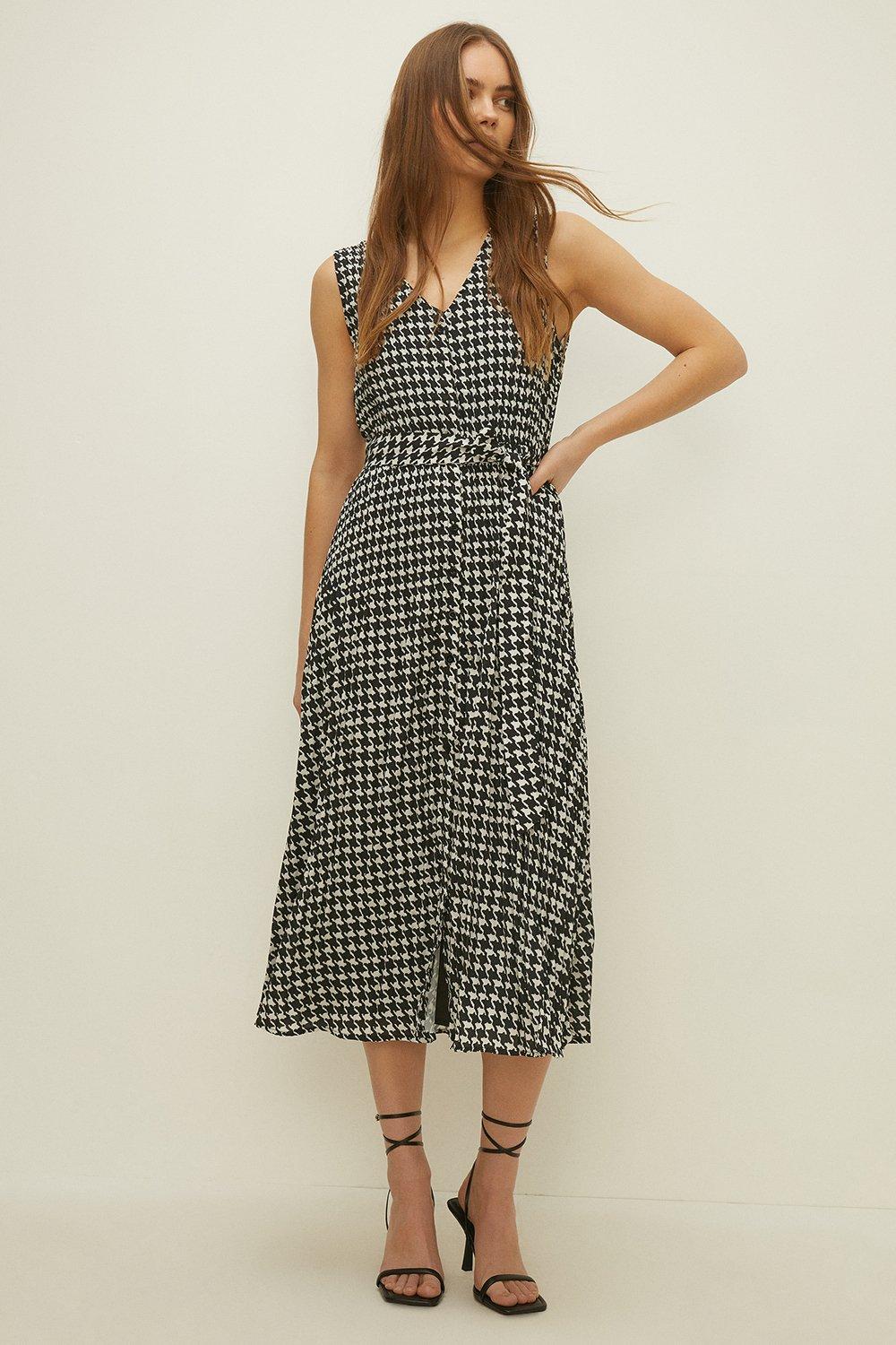 oasis dogtooth shift dress