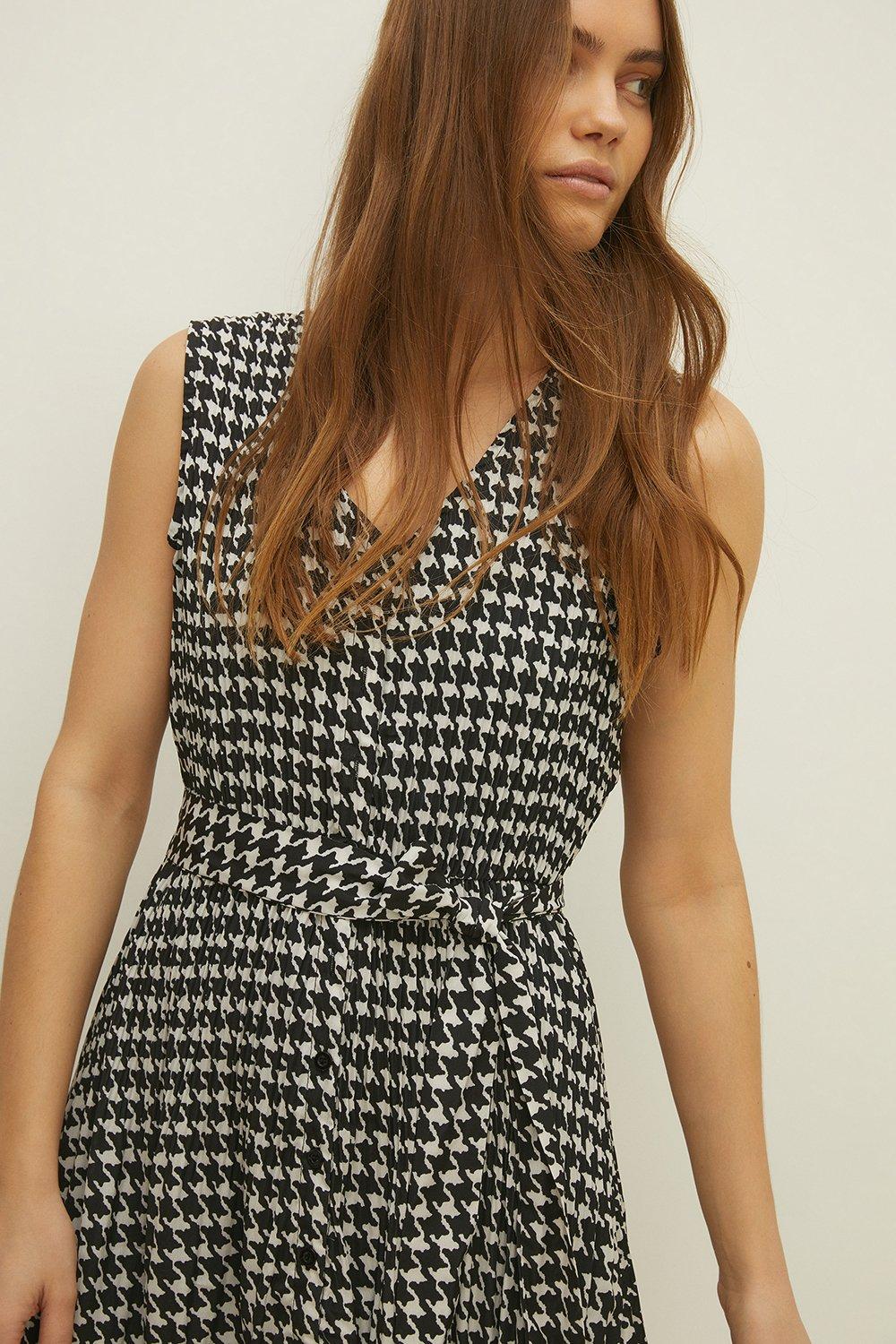 oasis dogtooth shift dress