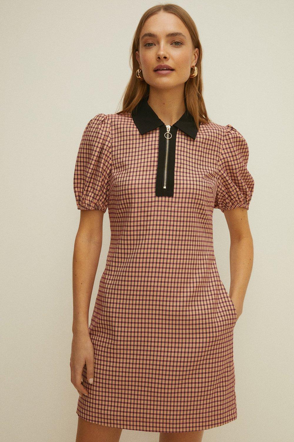 oasis tweed shift dress