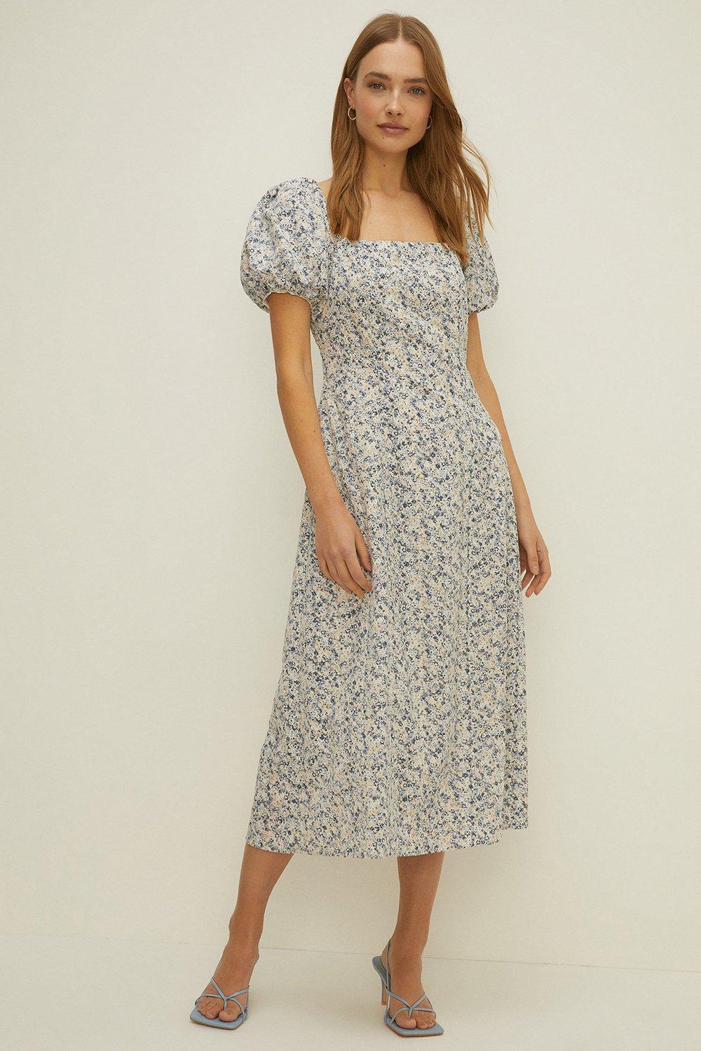 kimchi blue needlepoint apron midi dress