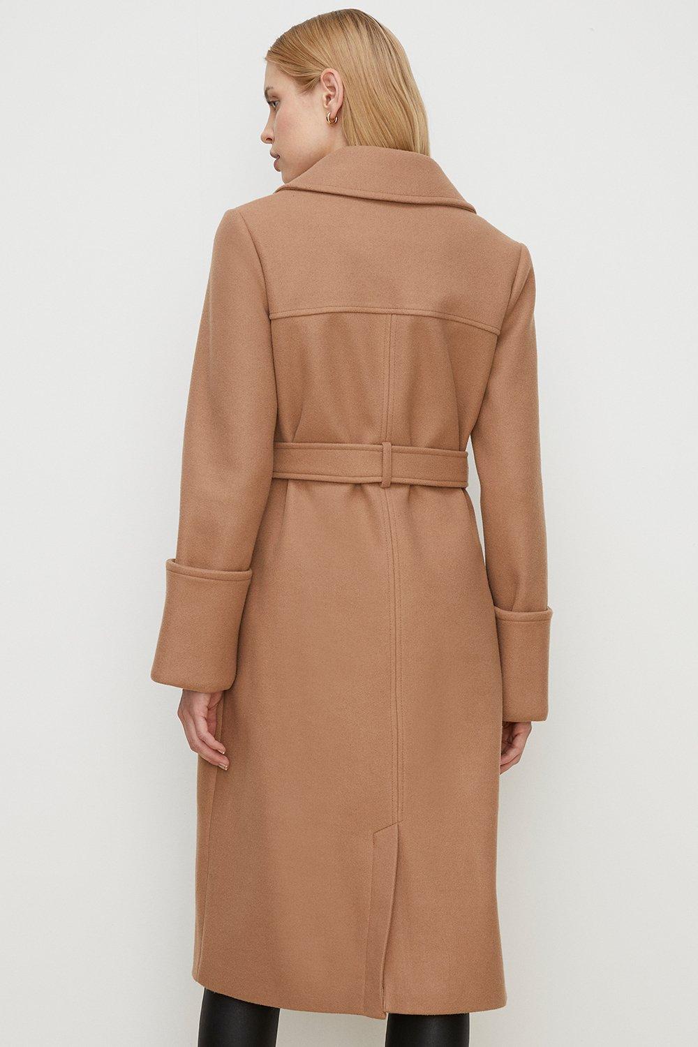 oasis belted wrap coat