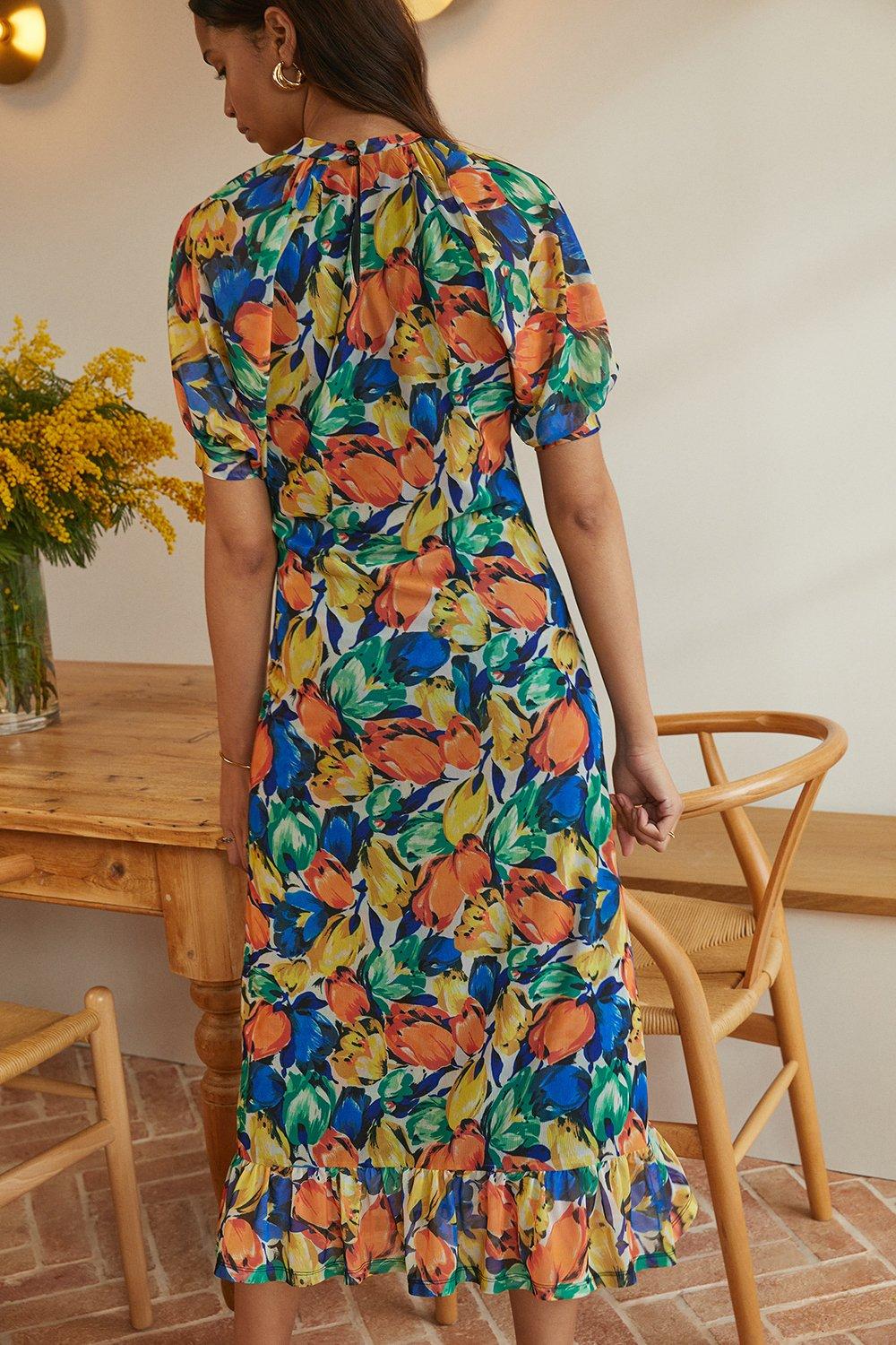 fruit midi dress