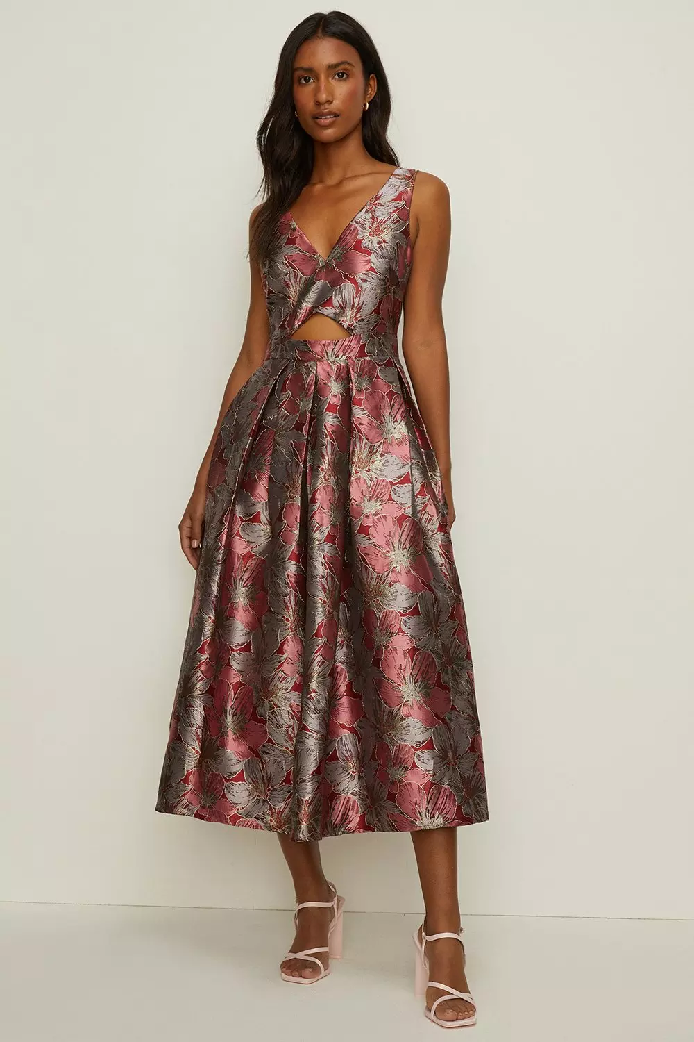 jacquard dress midi