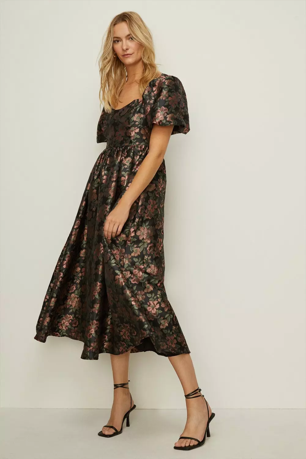 jacquard dress midi