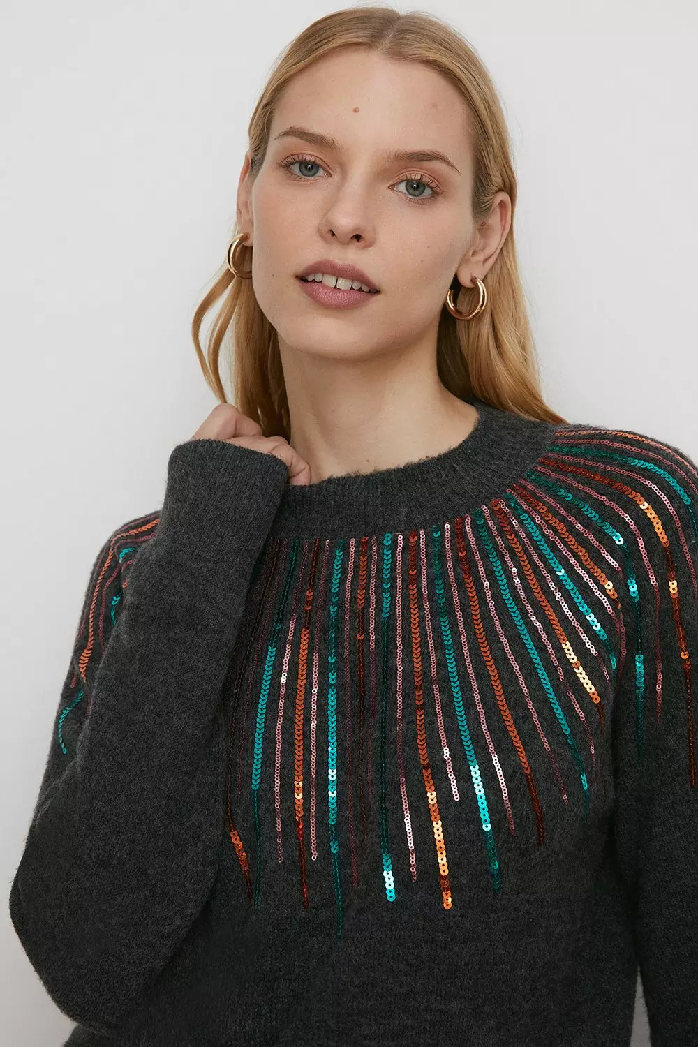 sequin christmas jumper