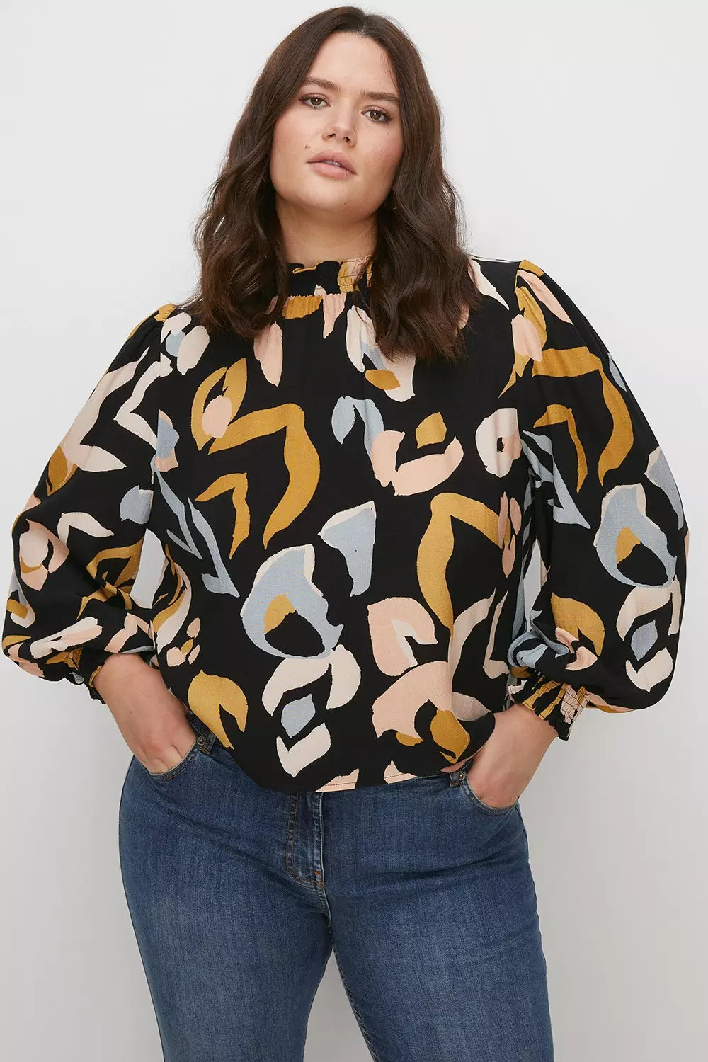 plus size leopard top