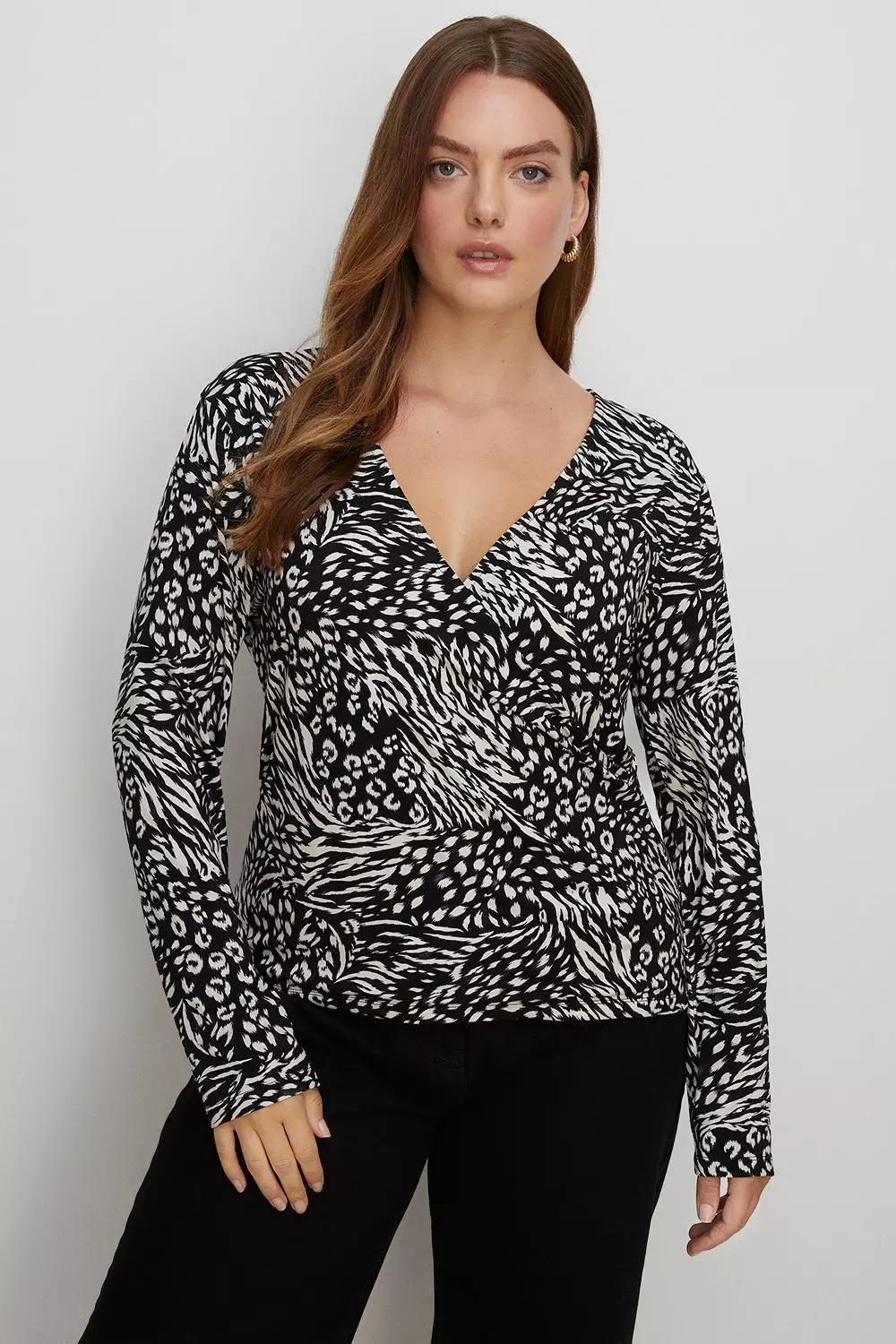 plus size leopard top