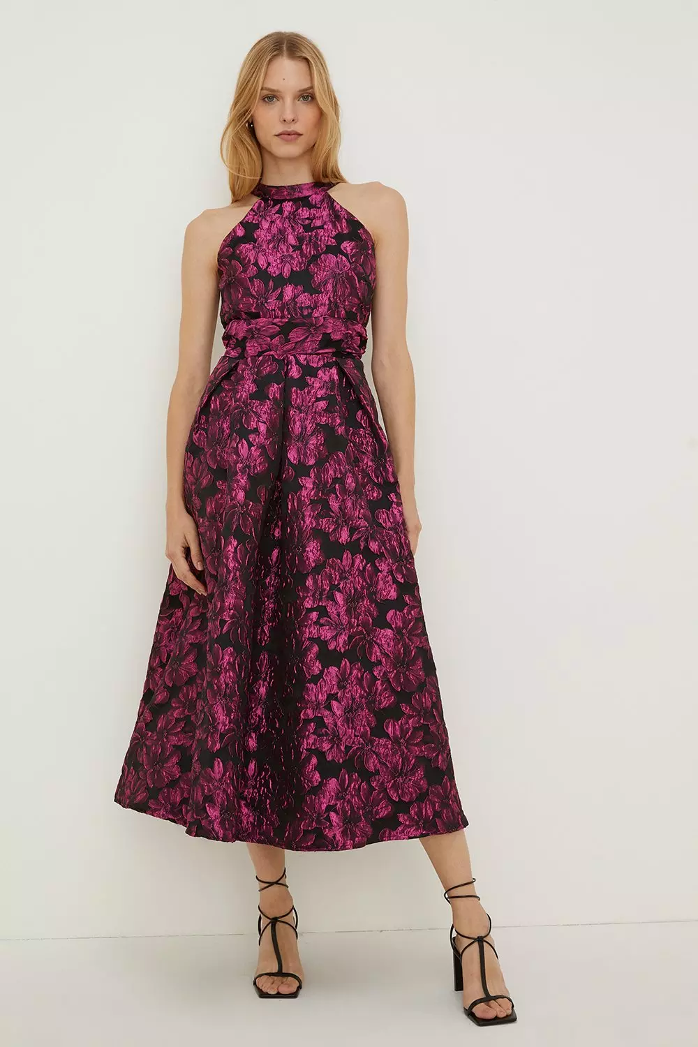 jacquard dress midi